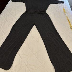 Soft Surroundings Women's Toujours Jumpsuit Wide Leg Dolman Sleeve Size M